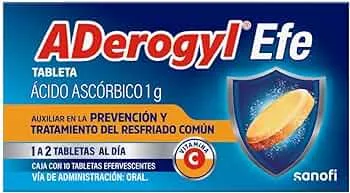 ADEROGYL EFE SABOR NARANJA ACIDO ASCORBICO 1G 10 TAB