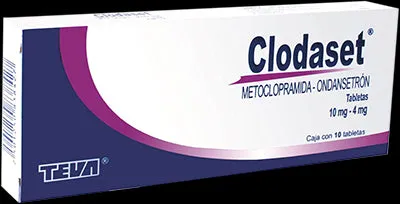 CLODASET 10/4MG METOCLOPRAMIDA/ONDANSETRON C/10 TAB