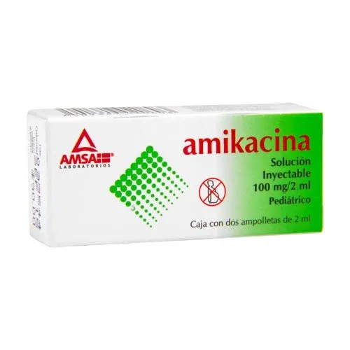 AMIKACINA 100 MG/2 ML SOLUCIÓN INYECTABLE - AMSA C/1