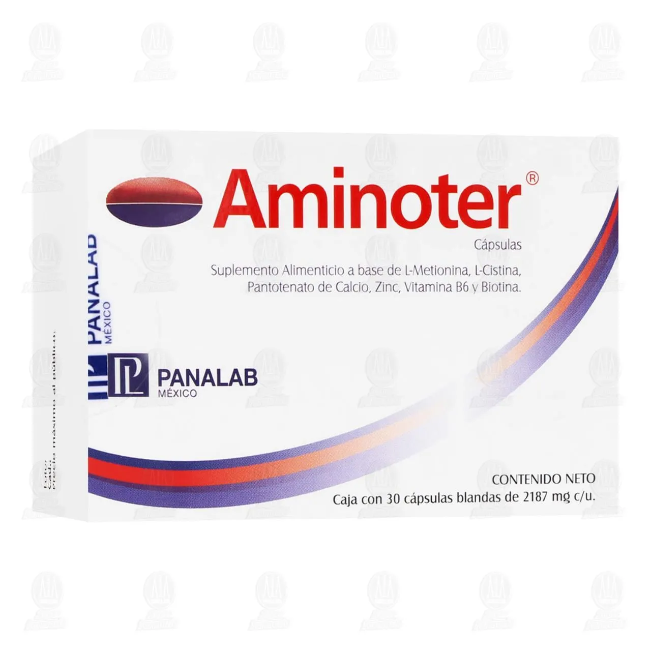 AMINOTER C/30 - L METIONINA/L CISTINA/PANTOTENATO DE CALCIO/ZINC/ VITAMINA B6/BIOTINA CAPSULA BLANDA