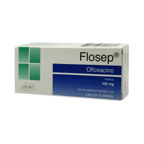 OFLOXACINO 400MG C/8 TAB- FLOSEP